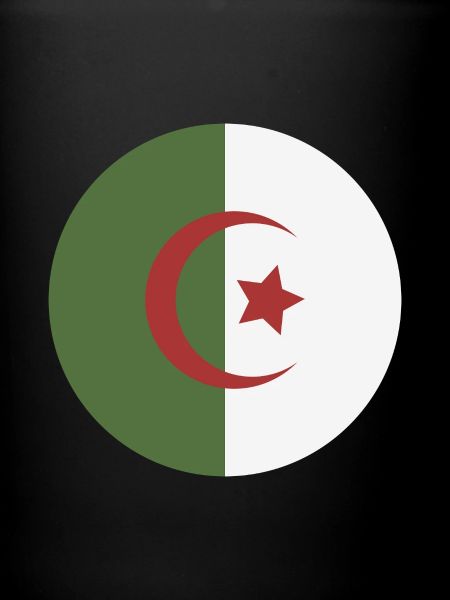 Algeria round flag