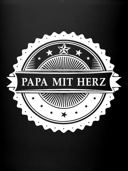 Papa au cœur.  Version blanche