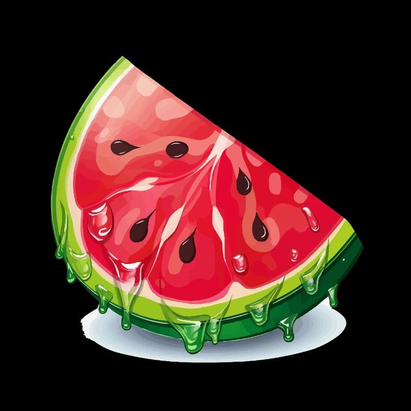 Wassermelone Tropfen Slice