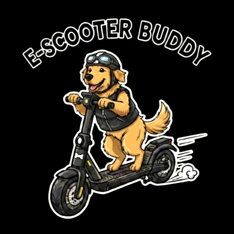 Illustration du chien copain d’Escooter
