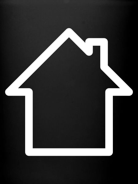 Logo : Maison avec cheminée