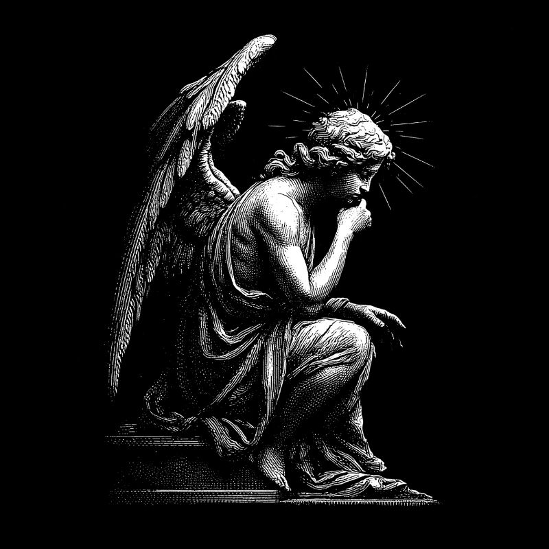 Gravure de silhouette d’ange