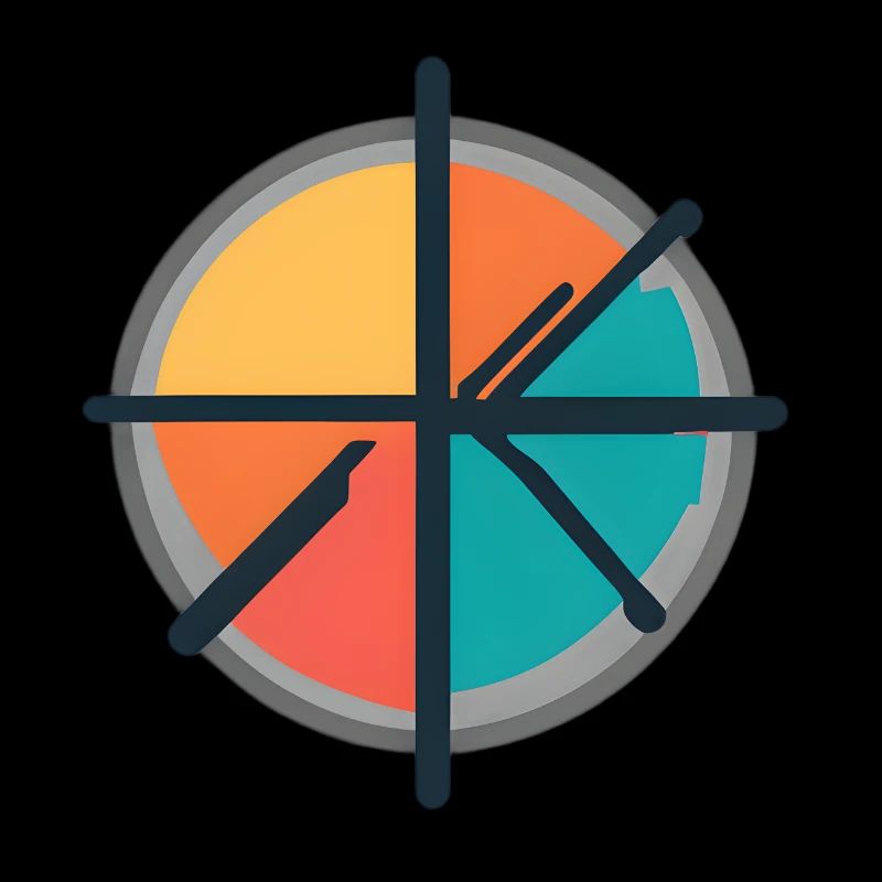 Minimal Geometric Circle Emblem