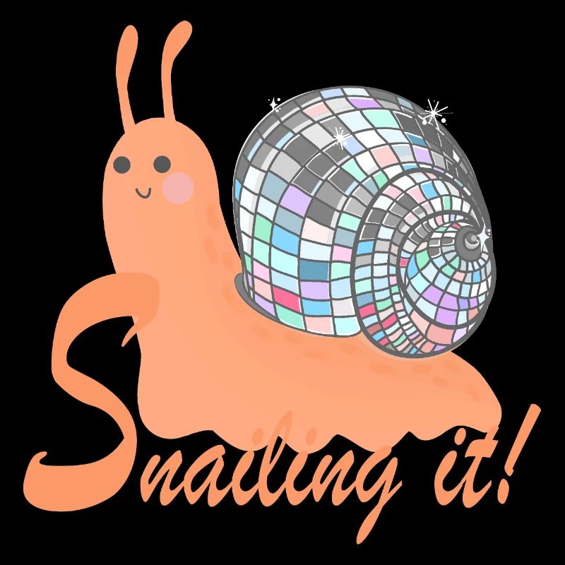 Escargot ! – Escargot coloré avec boule disco