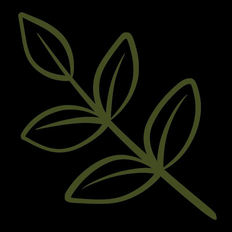 Leaf Line Art