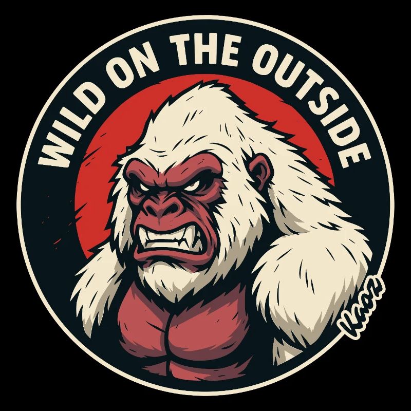 Wilder Gorilla Außen Wild