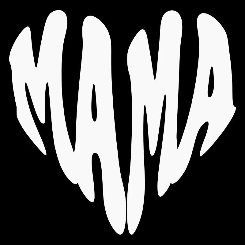 Mama - Small Heart (Custom Color)