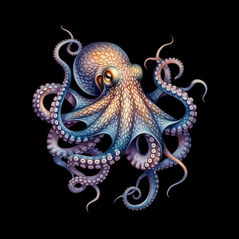 Impression de poulpe à l’encre