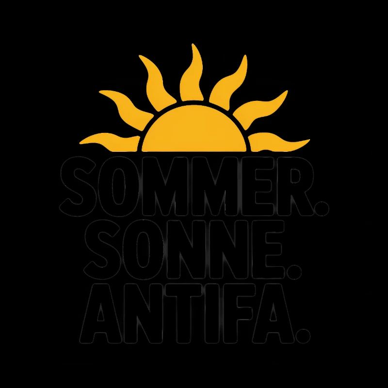 Sommer Sonne Antifa - Antifascist Tee