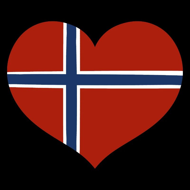 Norway Flag Heart