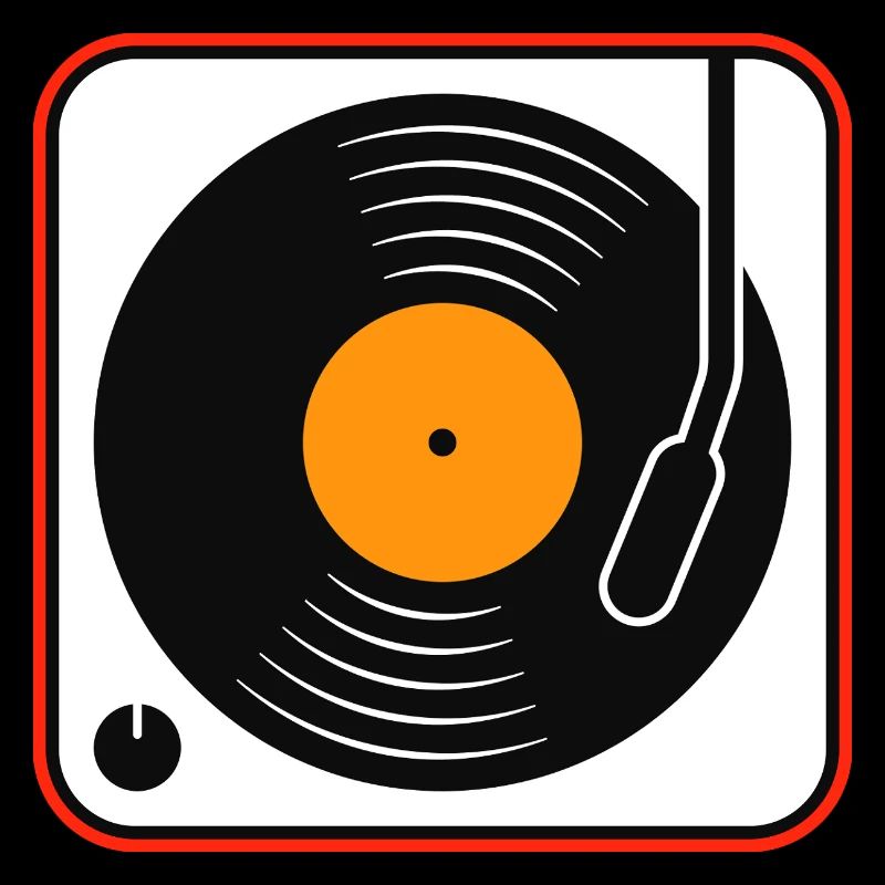Album vinyle rétro sur platine