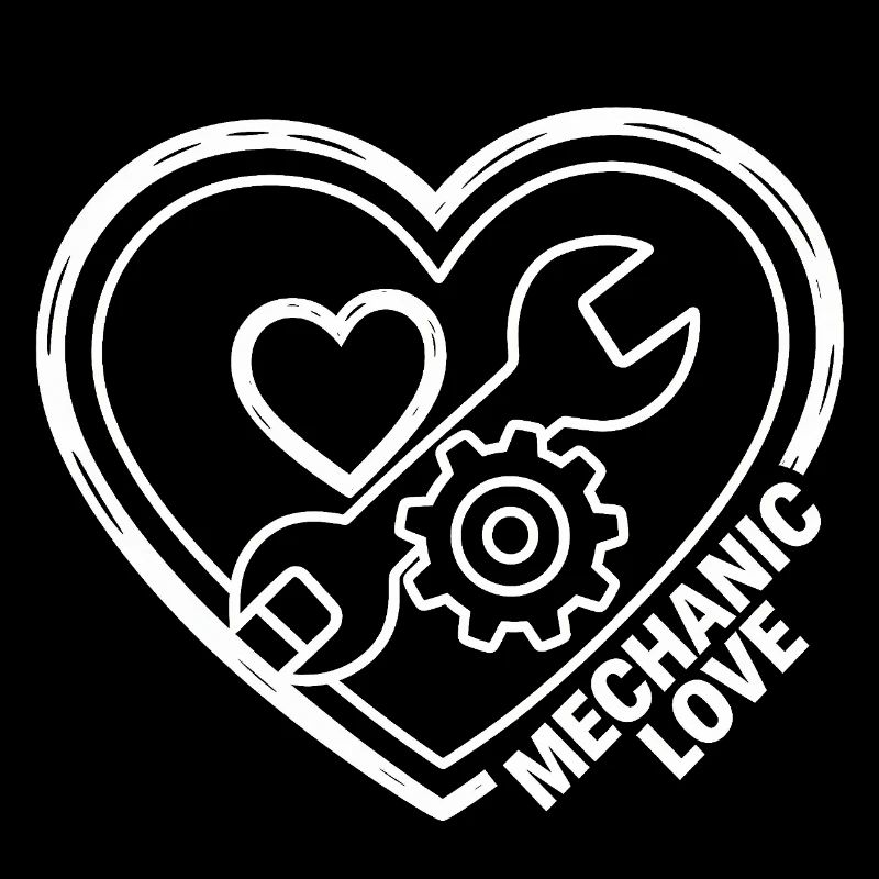 Herz des Mechaniker Liebe Schrauben Geschenk Auto