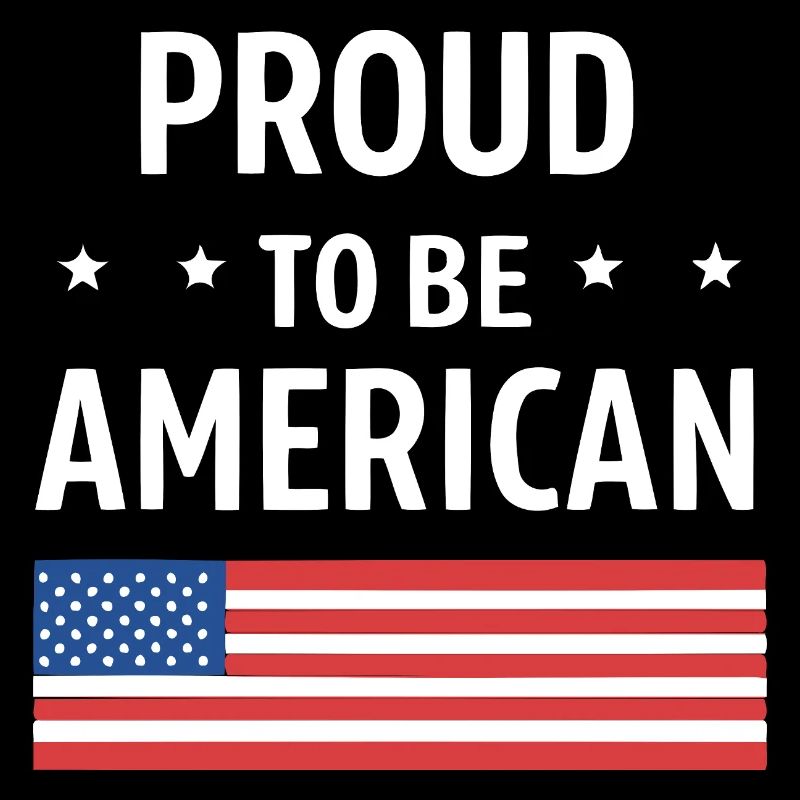 Fierté Américaine avec drapeau US