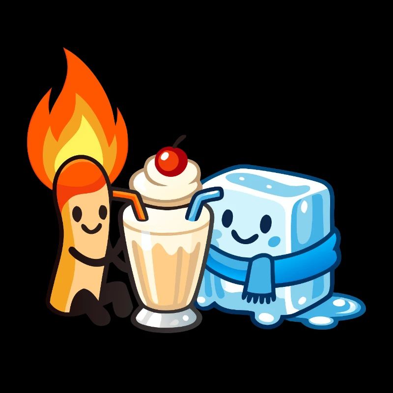 Les opposés sirotent ensemble