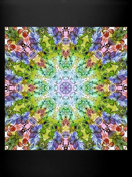 Mandala de Fleurs Kaléidoscope