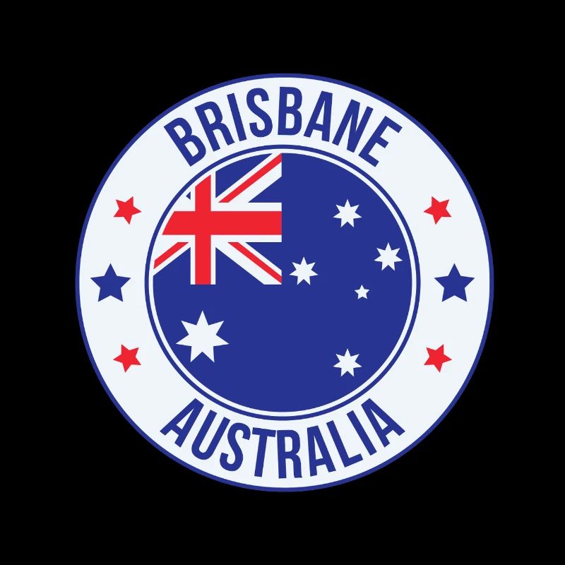 Brisbane Australien Emblem-Abzeichen