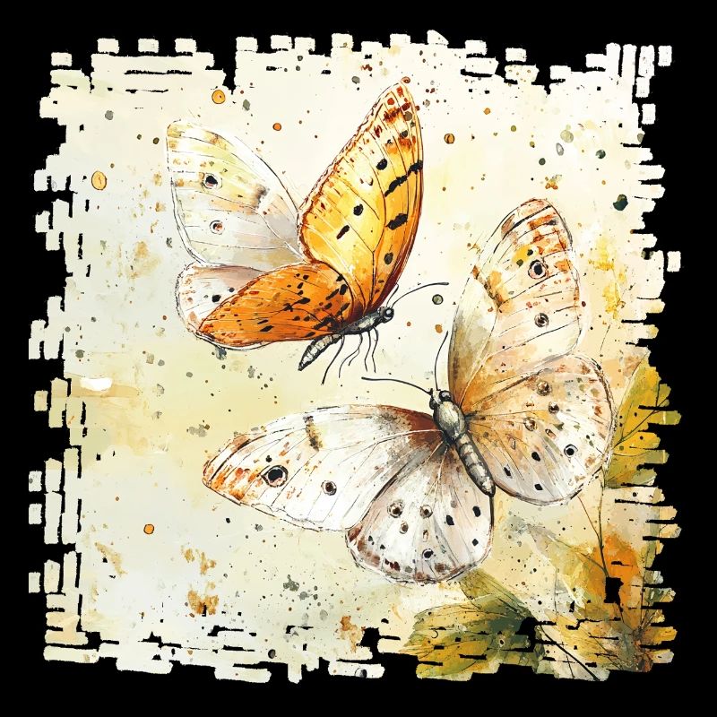 Papillons aquarelle