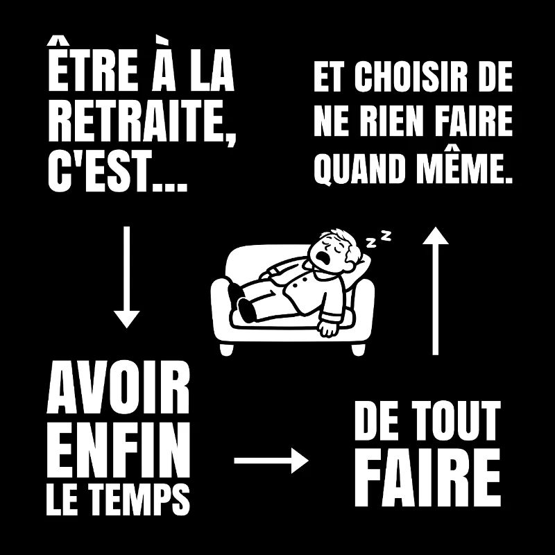 Die Kunst des Nichtstuns (weißer Text)