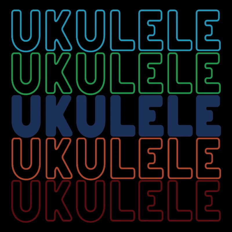 Ukulele typography