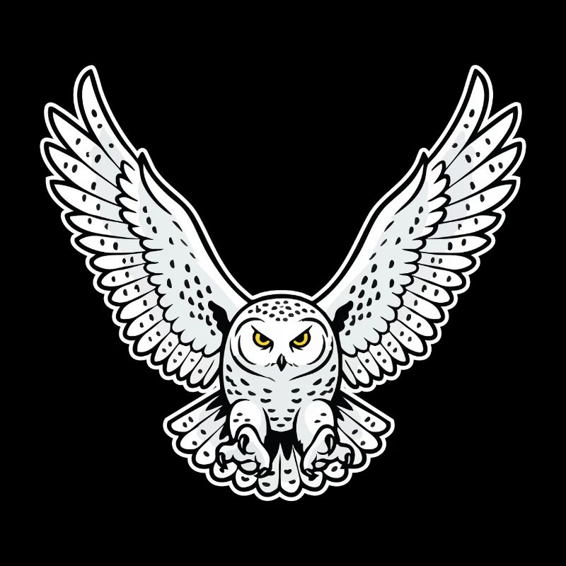 Snowy Owl Flying Attack Pet Owl
