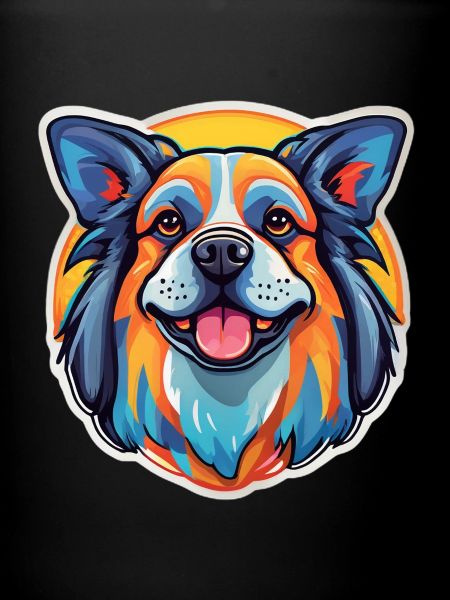 Rainbow Dog Smile