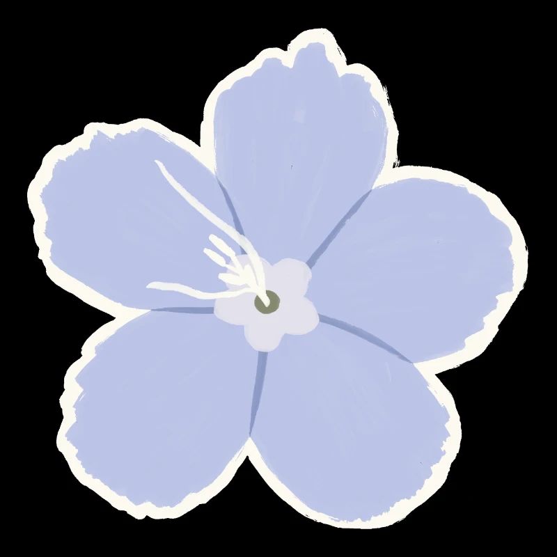 Azure Five-Petal Bloom