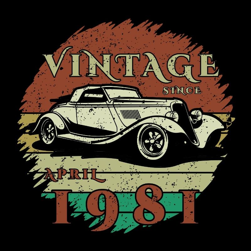 45. Geburtstag - Klassiker - Vintage since 04/1981