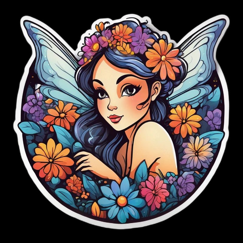 Féerie florale ailée