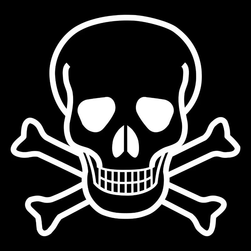 Skull and Crossbones Vintage Gothic Pirate Design
