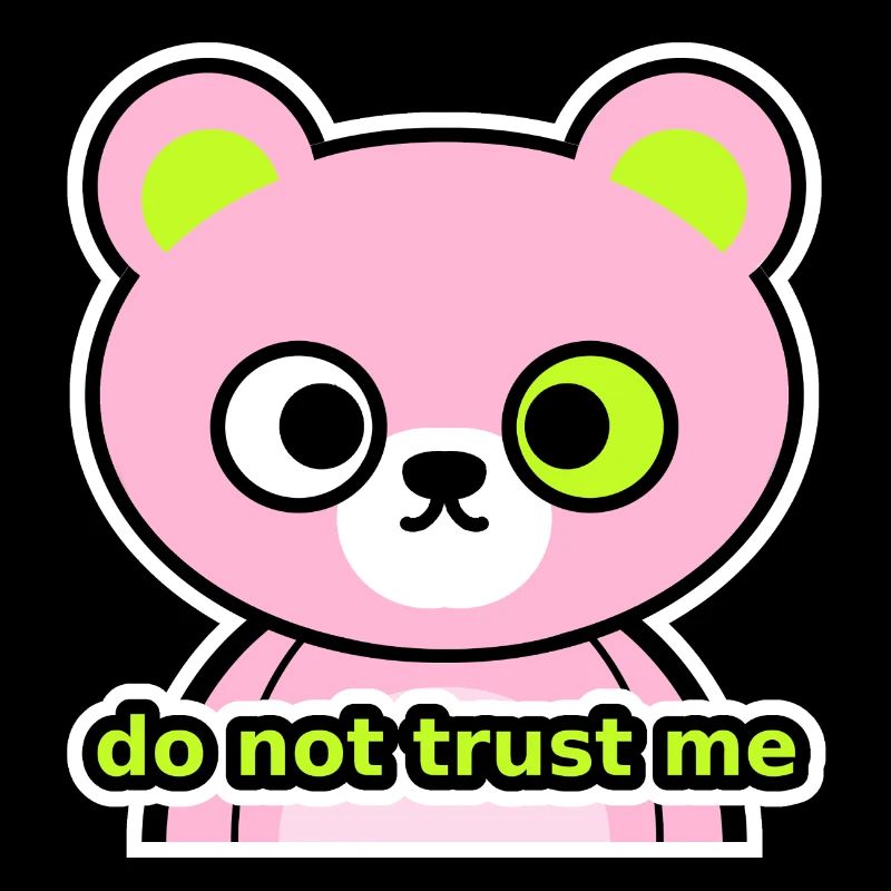 Neon Rebel Bear – Ne me faites pas confiance