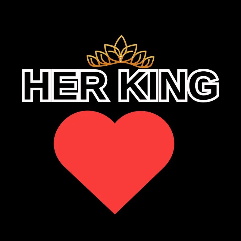 Ihr King-Shirt-Paar, passendes Geschenk King Queen T-S