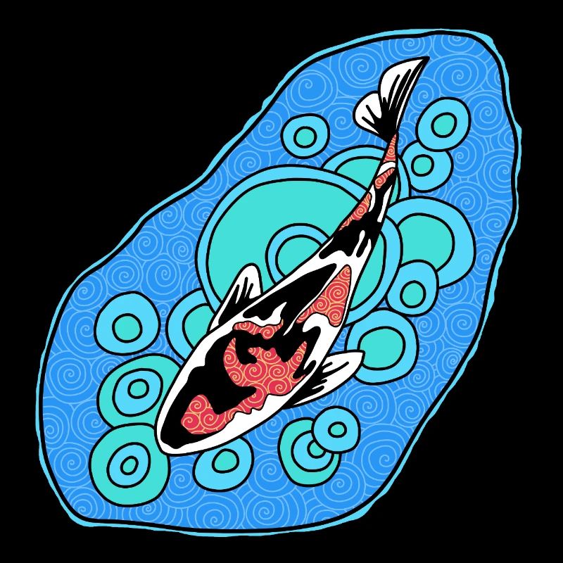 Koi Azure Spiral