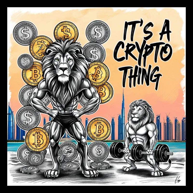 Krypto Löwen Muskelheld