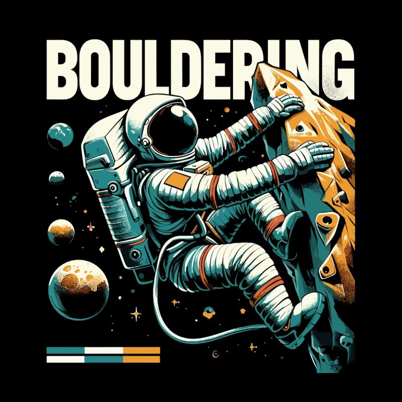 Bloc d’astronaute – Escalade dans l’espace Design