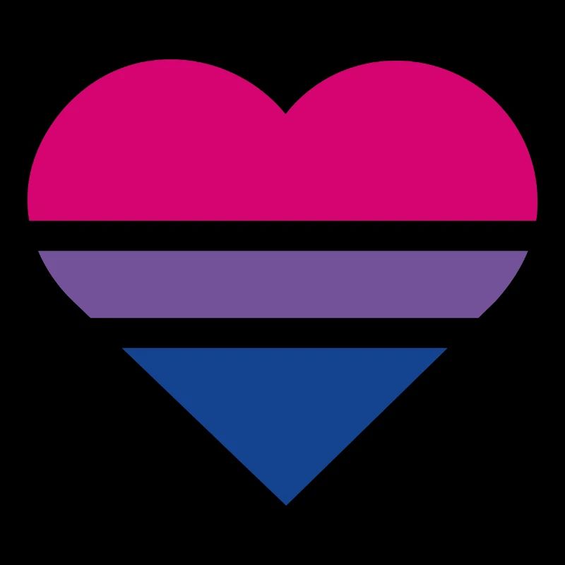 Pride Flag Heart · Bisexual