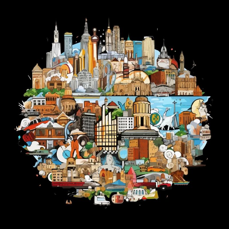 City Panorama Kaleidoscope