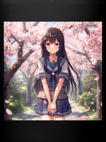 Cerisier en fleurs d’école