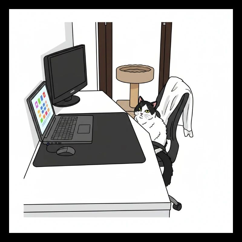 Chat au PC au bureau