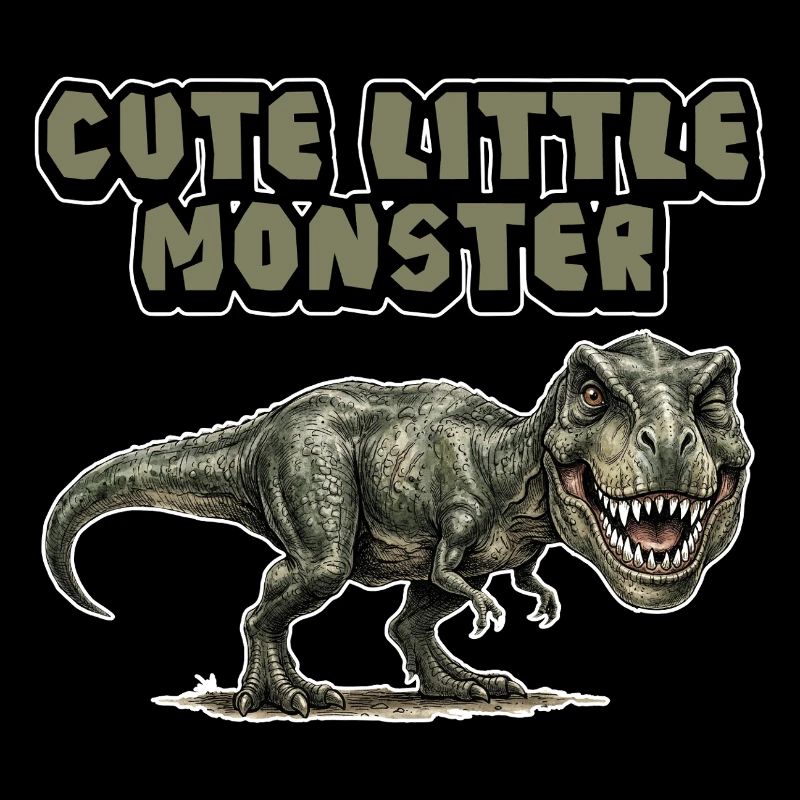 Kleines Monster mit Dino-Power