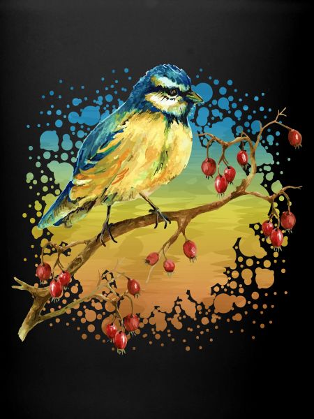 Bunter Vogel