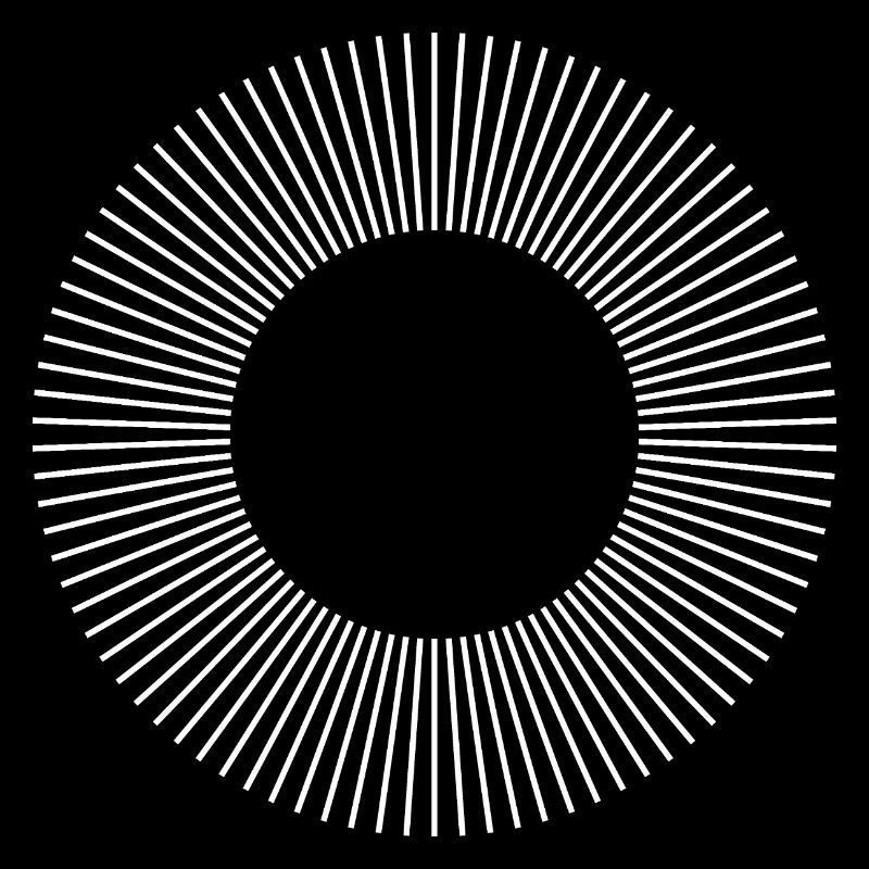 Geometric Sunburst Ring Pattern