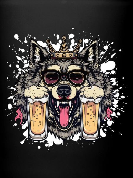 Wolf Beer Funny