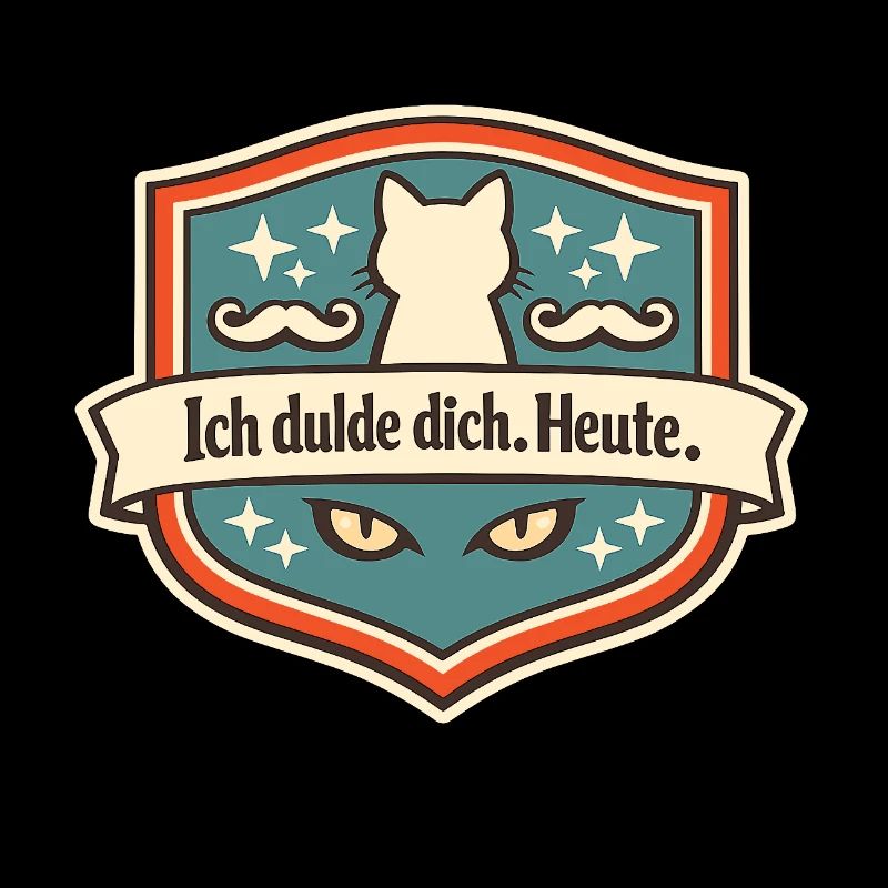 Katzenabzeichen Ich dulde dich Heute