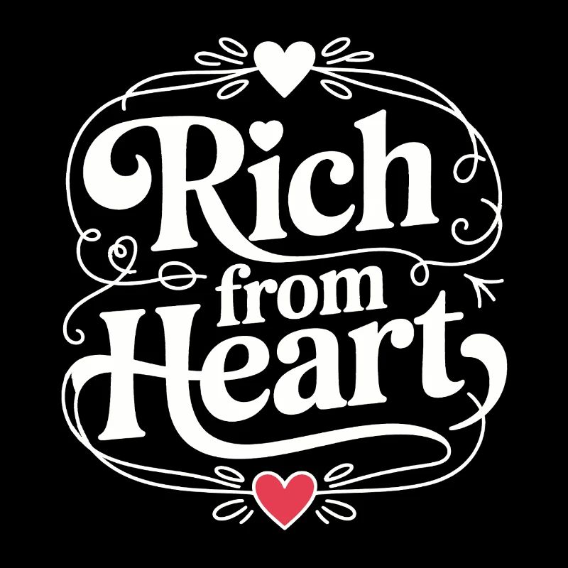 Rich from Heart – magnifique lettrage