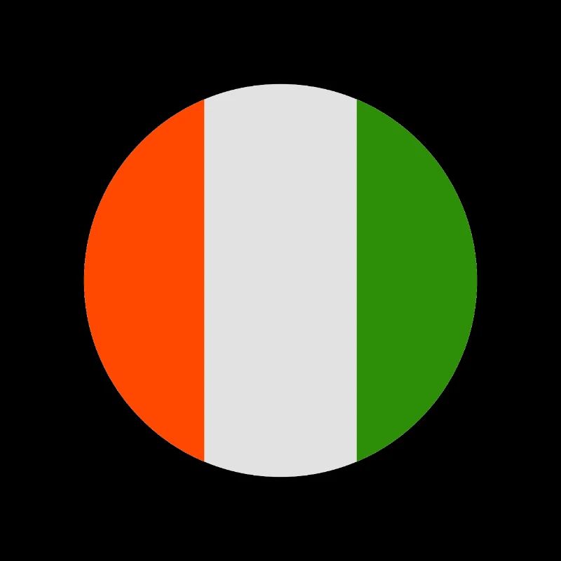 Round Irish flag