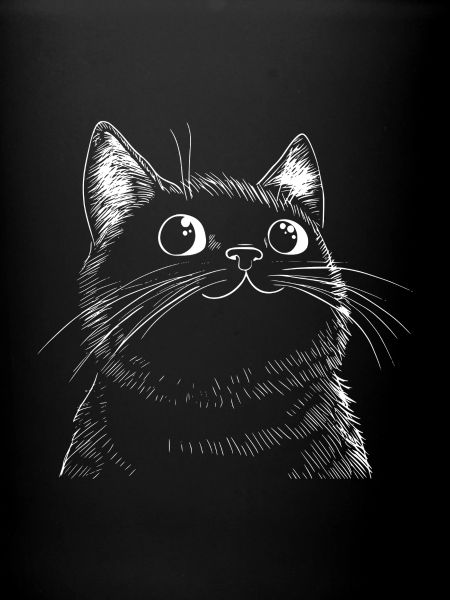 Sketch drôle de chat