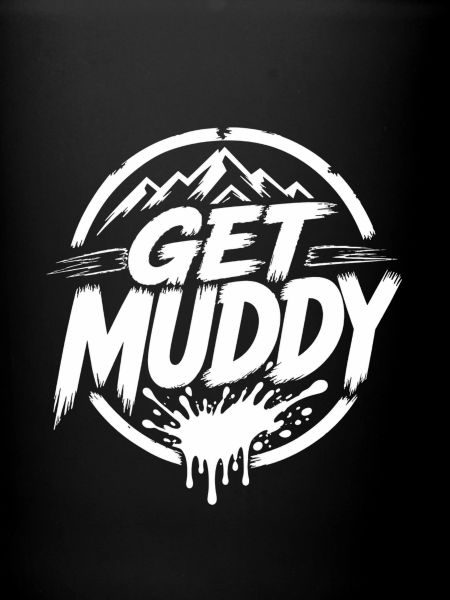 Get Muddy - Logo blanc