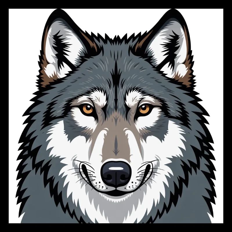 Wolf Illustrative Portrait