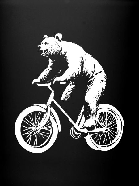 Funny Bicycle Bear