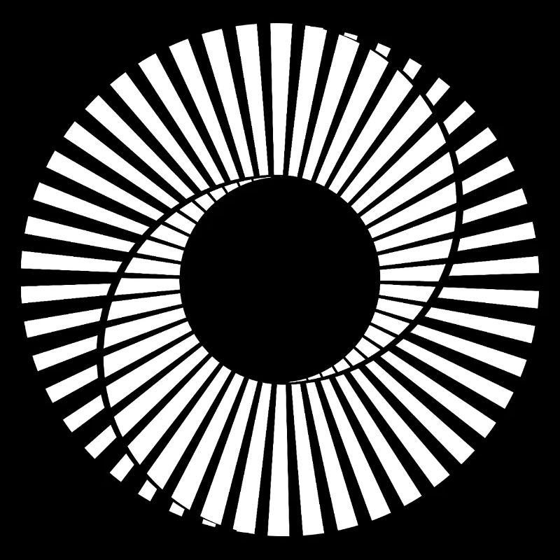 Emblème radial Sunburst